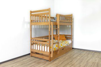 Кровать Том и Джери 80х200, Бук, Лак Тон 108 Подъемный механизм B-KD-258 фото